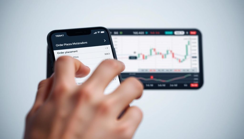 نحوه ثبت سفارش در متاتریدر موبایل نحوه ثبت سفارش در متاتریدر موبایل