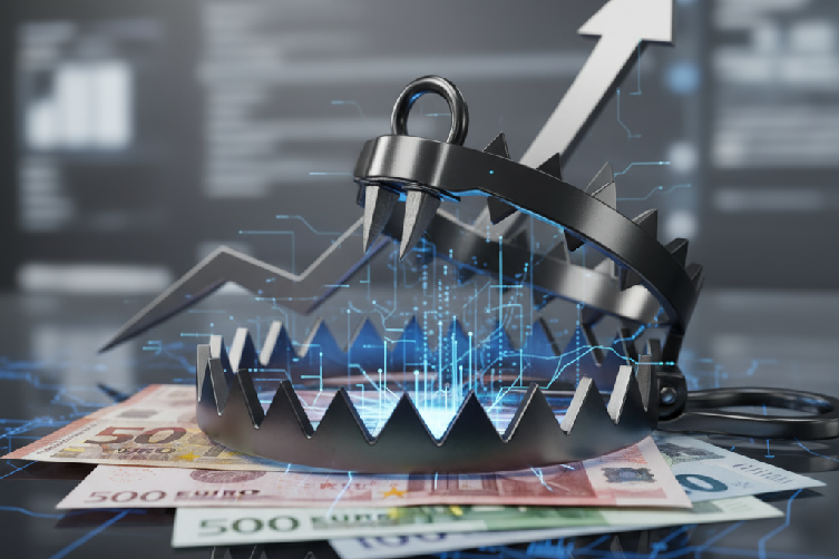 Illustration about تله خرسی بازار فارکس یک بازار پویا و فعال است که برای کسب سود در آن حتماً باید از تکنیکها و اسرار آ for traders